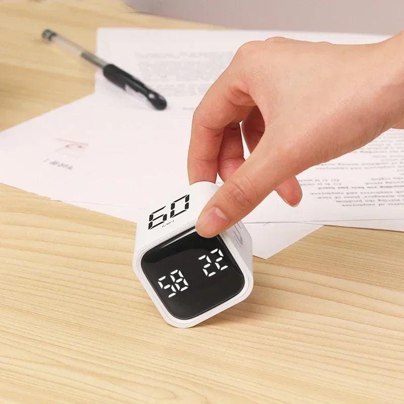 Productivity Cube Timer Gravity Sensor Flipping Led Display 4 Preset Time Dual Modes Countdown Cooking Study Mini Digital Timer - storedevanci