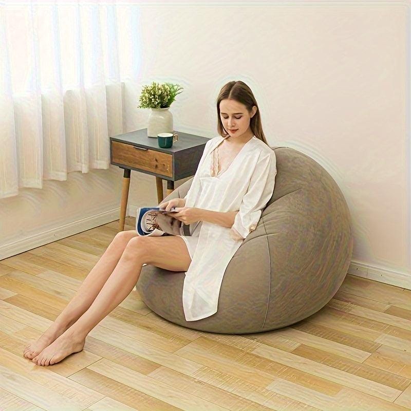 Inflatable Pvc Lounger Chair - Versatile Comfort For Home & Outdoors - storedevanci