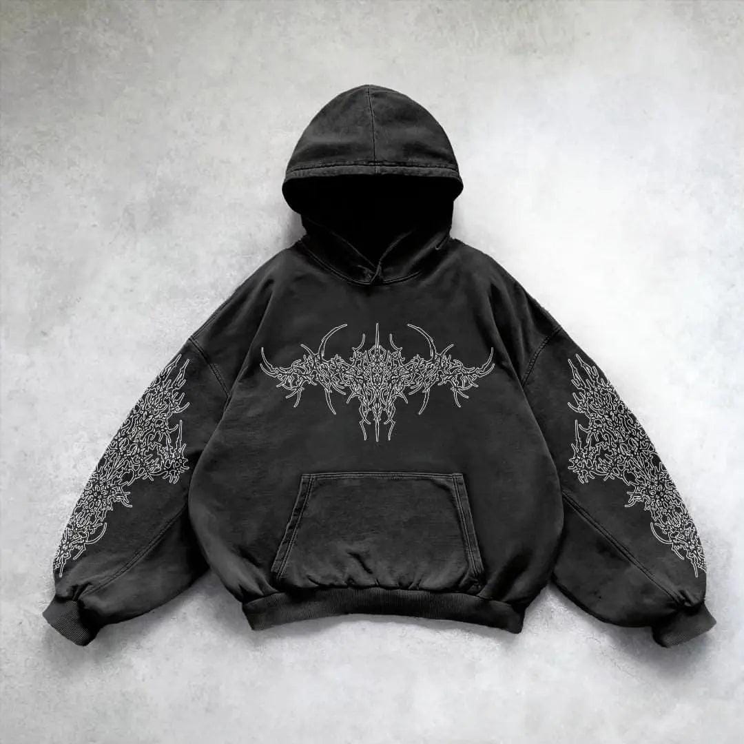 Men Casual Hoodie American Gothic Fashion Couple Casual Hoodie sweatshirt - storedevanci