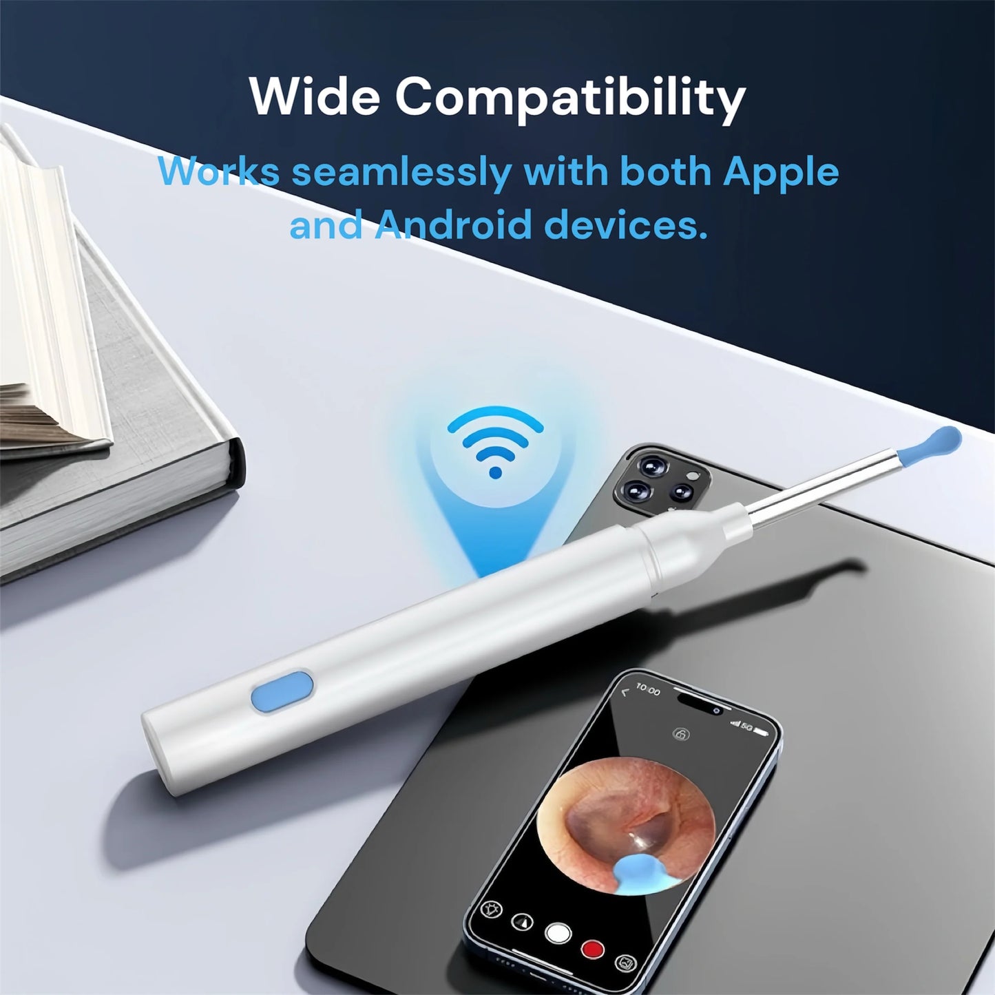 Earwax Remover with Mini Camera & USB-C Charging - Health Care Set for iPhone & Android