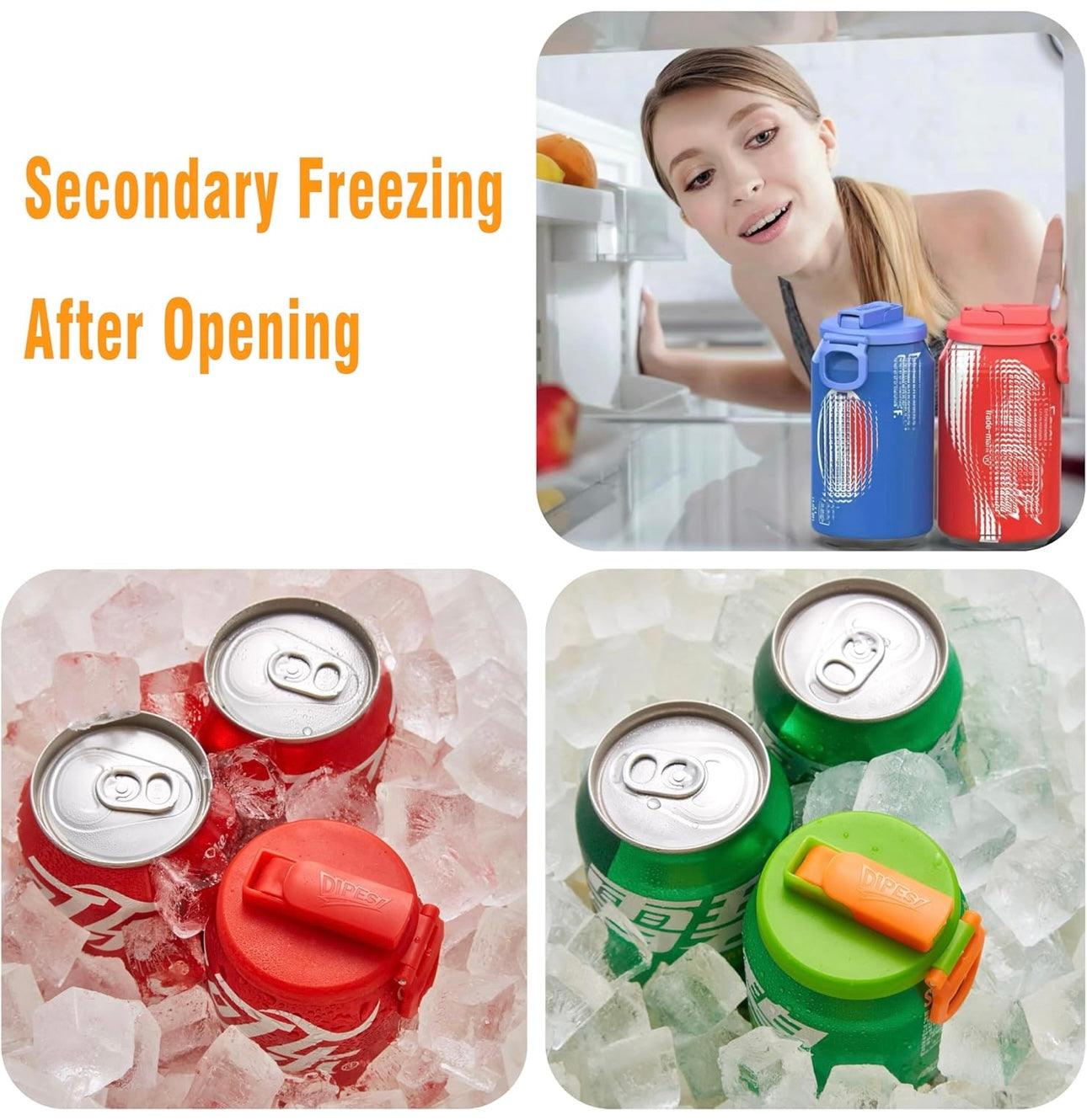 Reusable Soda Can Lids with Straws | Leakproof Beverage Can Covers - storedevanci