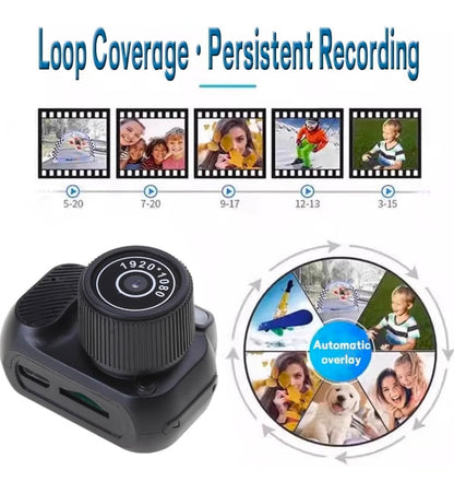 Y2000Mini Ultra-Compact Keychain Camera: Hd Video & Audio Recorder For Security  Sports