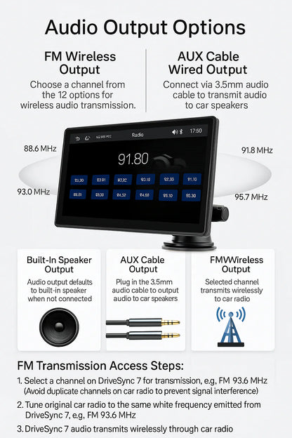 DriveSync 7 – Wireless CarPlay & Android Auto Screen - storedevanci