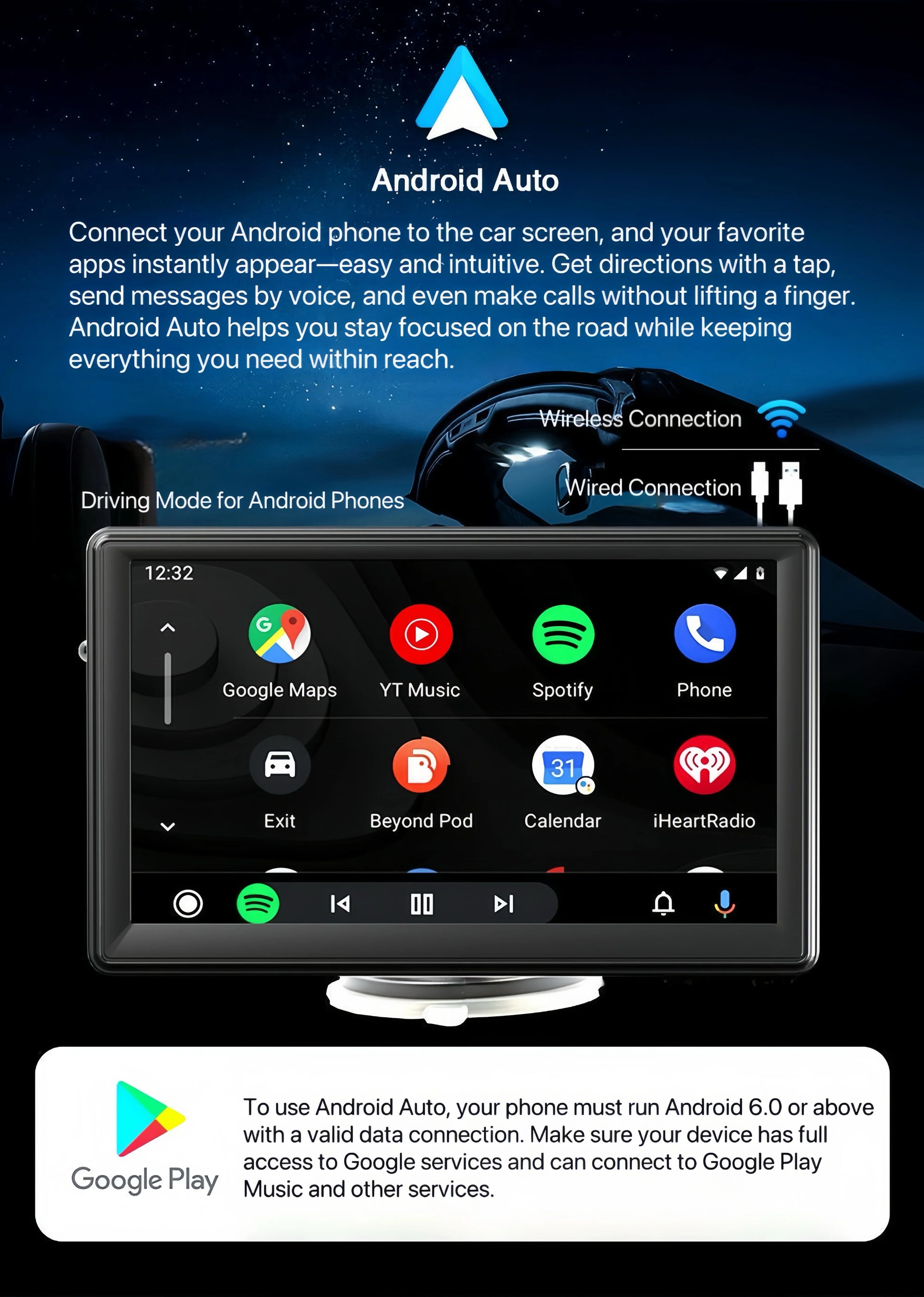 DriveSync 7 – Wireless CarPlay & Android Auto Screen - storedevanci