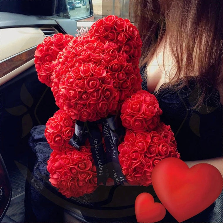 Rose Bear with Box Lights For Valentine - storedevanci