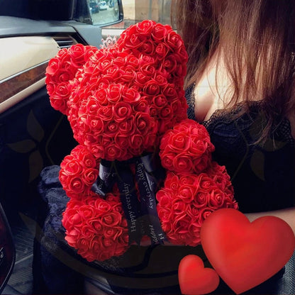 Rose Bear with Box Lights For Valentine - storedevanci