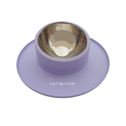 Anti-Spill Silicone & Stainless Steel Pet Bowl Set for Dogs and Cats