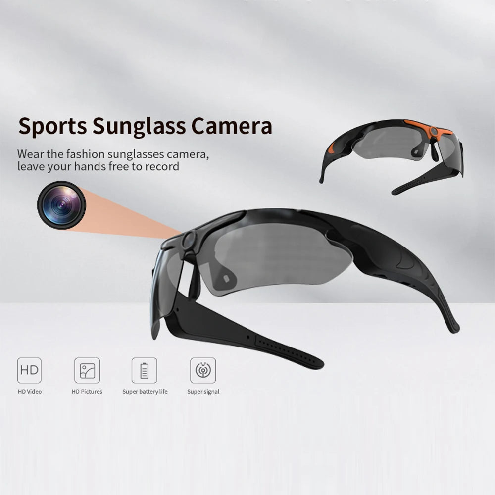 1080P HD Sport Sunglasses Camera – Polarized Lens Wearable DVR Camcorder - storedevanci