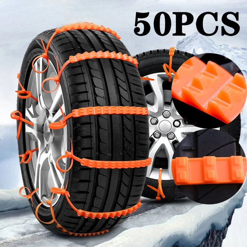 Winter Anti-Skid Snow Chains – Tyre-Safe Grip