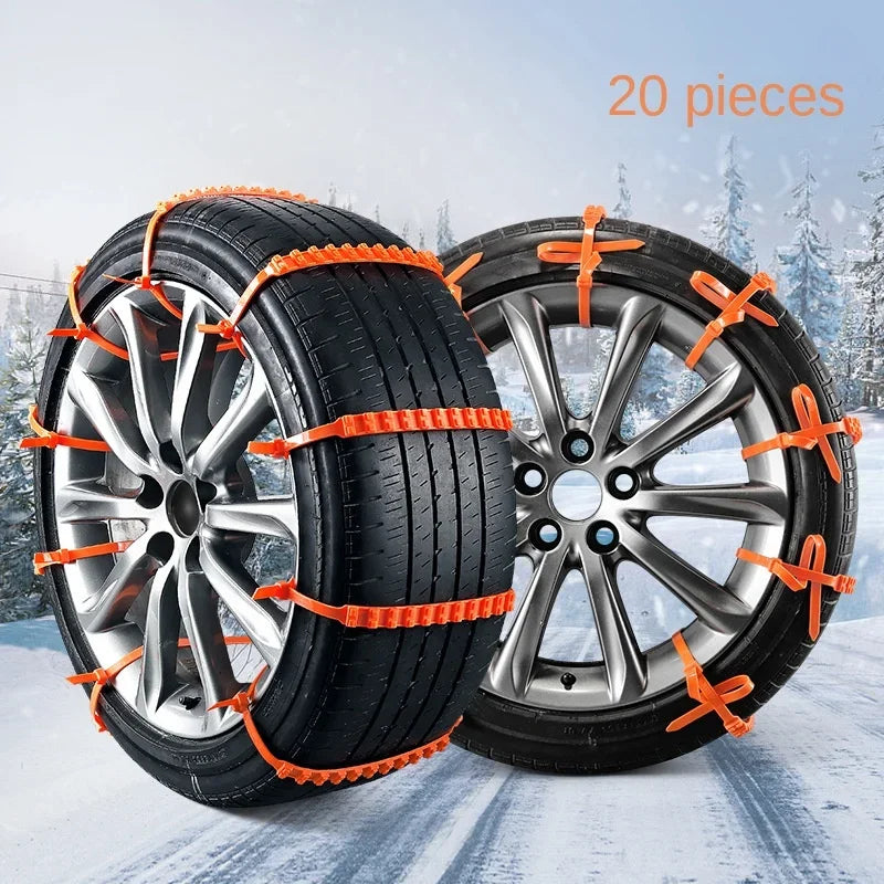 Winter Anti-Skid Snow Chains – Tyre-Safe Grip