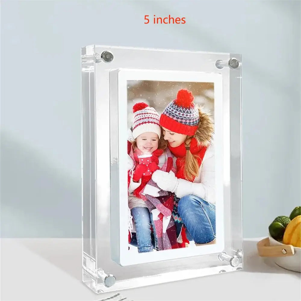 AcrylicView 5/7” Digital Frame – IPS, 4G, Battery - storedevanci