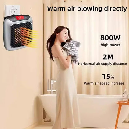 Remote Control Portable Heater Electric Hand Warmer & Wall-Mounted Space Heater for Home