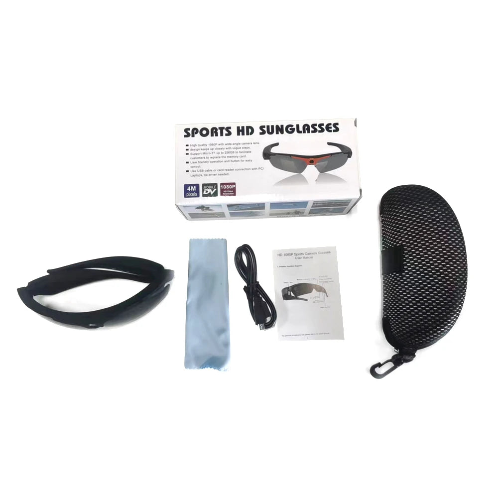 1080P HD Sport Sunglasses Camera – Polarized Lens Wearable DVR Camcorder - storedevanci