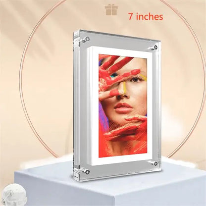 AcrylicView 5/7” Digital Frame – IPS, 4G, Battery - storedevanci