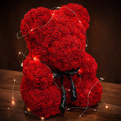 Rose Bear with Box Lights For Valentine - storedevanci
