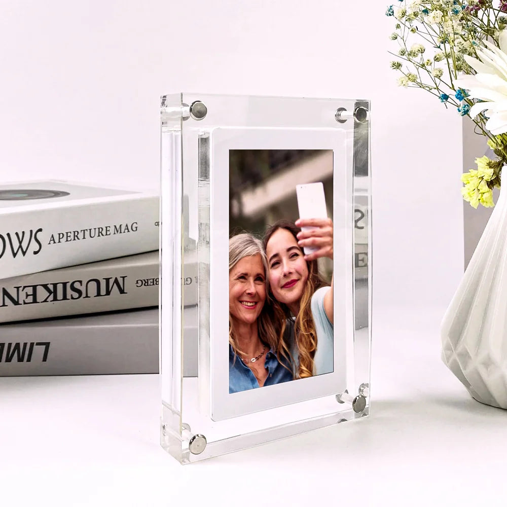 AcrylicView 5/7” Digital Frame – IPS, 4G, Battery - storedevanci