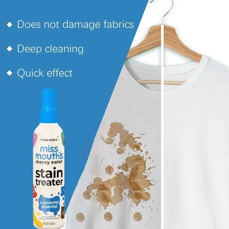 Portable Stain Remover Spray – Effective Laundry Treater for Food, Oil, Pet & Candle Stains - storedevanci