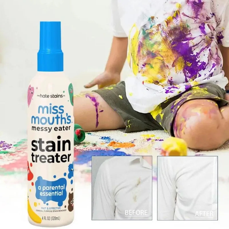 Portable Stain Remover Spray – Effective Laundry Treater for Food, Oil, Pet & Candle Stains - storedevanci