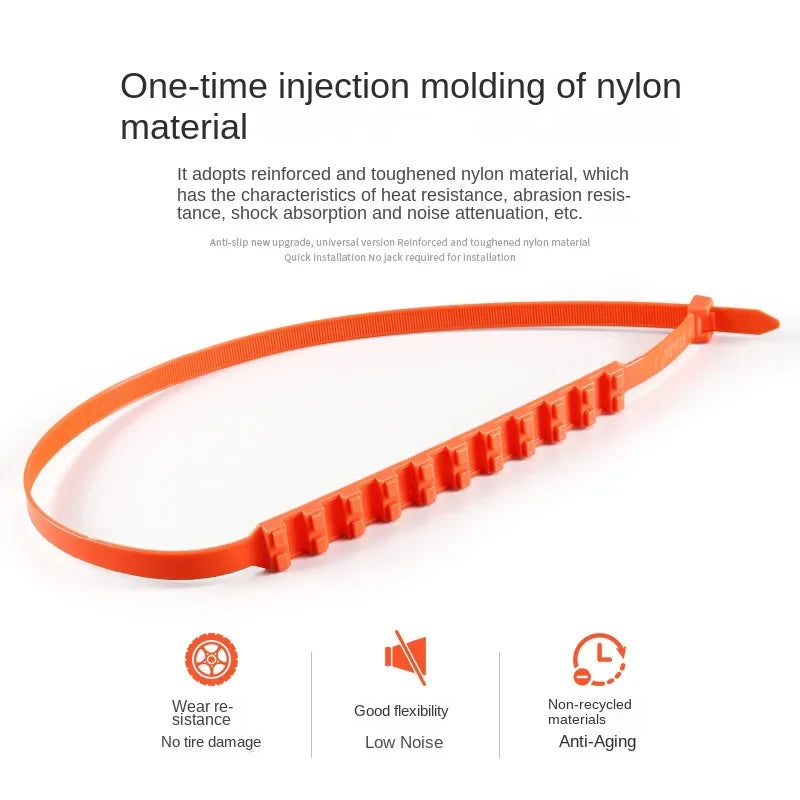 Winter Anti-Skid Snow Chains – Tyre-Safe Grip