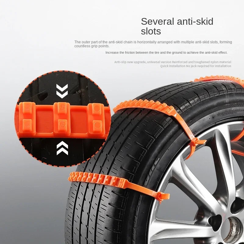 Winter Anti-Skid Snow Chains – Tyre-Safe Grip