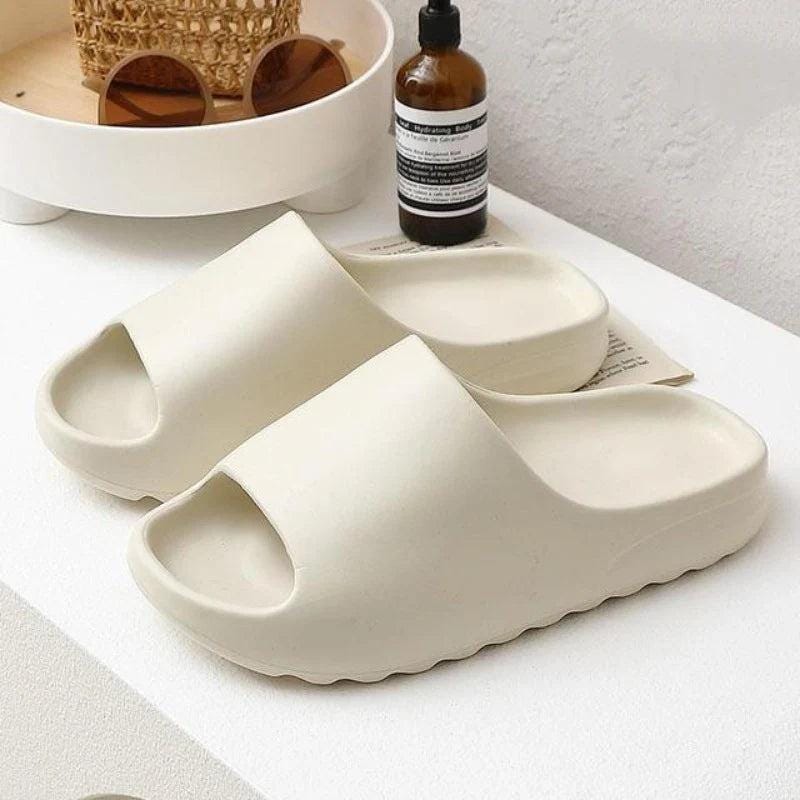 Men'S Breathable Open Toe Chunky Slippers - Comfy Non-Slip Eva Slides - storedevanci