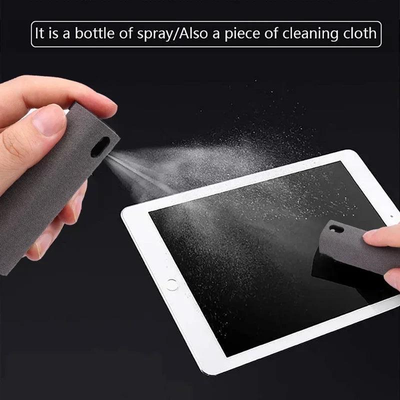 Screen Cleaner Spray Bottle for Mobile Phone Ipad Computer Microfiber Polish Cloth Wipe Cleaning Glasses Wipes