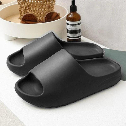 Men'S Breathable Open Toe Chunky Slippers - Comfy Non-Slip Eva Slides - storedevanci