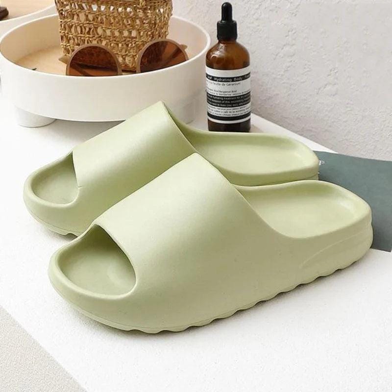 Men'S Breathable Open Toe Chunky Slippers - Comfy Non-Slip Eva Slides - storedevanci