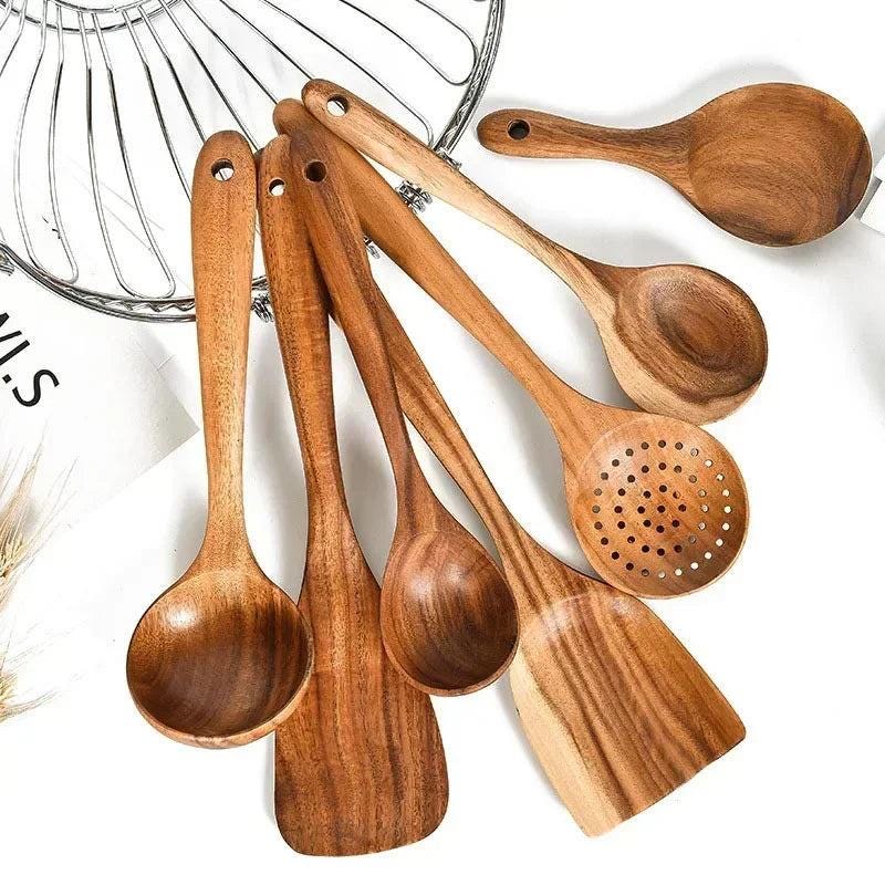 Natural Wooden Coocking Spoons - storedevanci