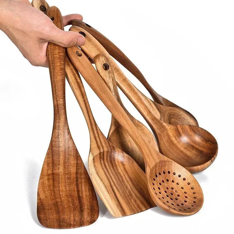 Natural Wooden Coocking Spoons - storedevanci