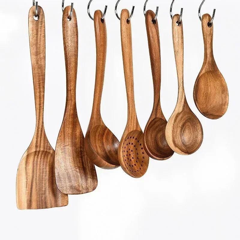Natural Wooden Coocking Spoons - storedevanci