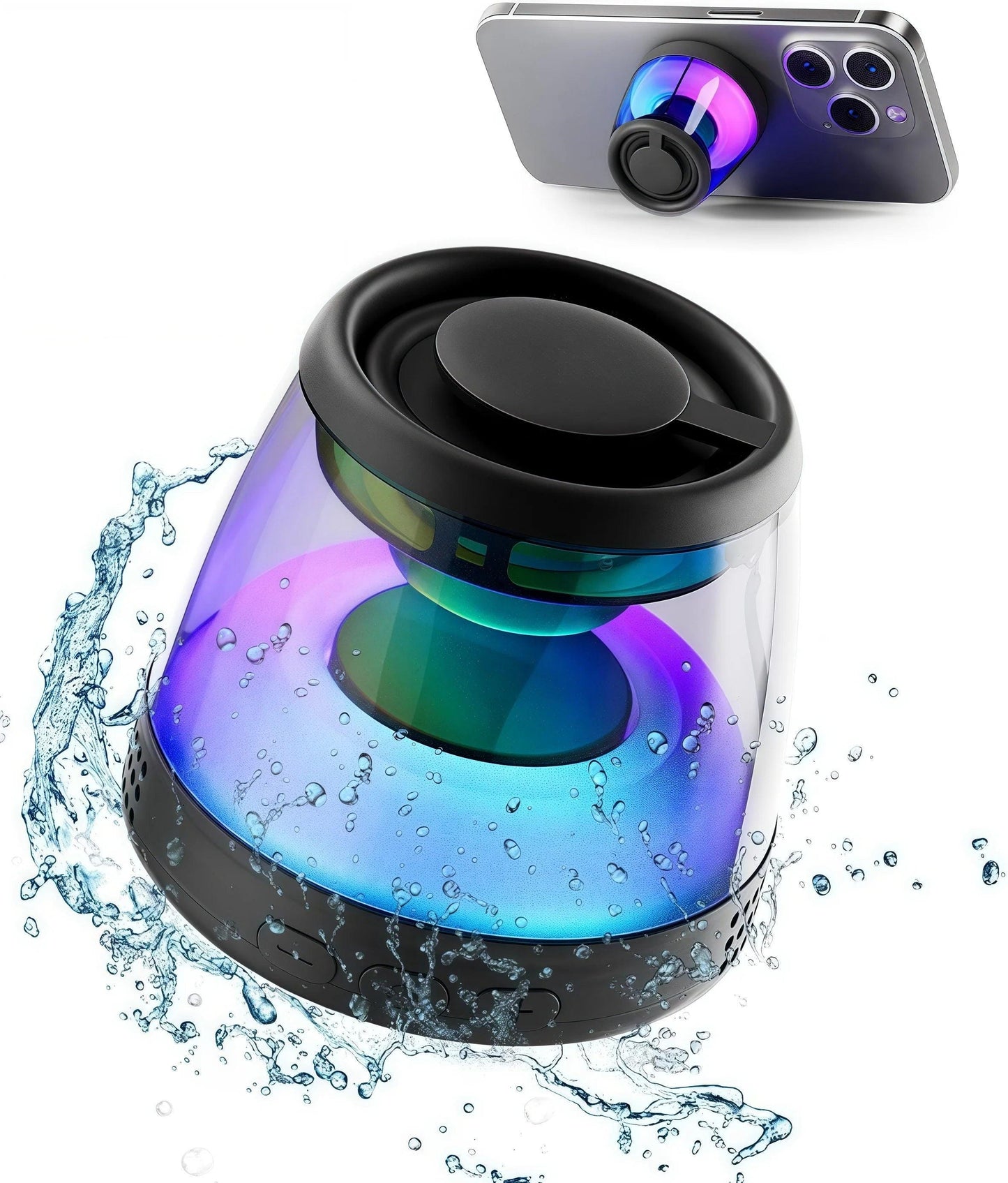 Hecate G200 Portable Bluetooth Speaker: Rgb Lighting, Magnetic Design & 7-Hour Playback